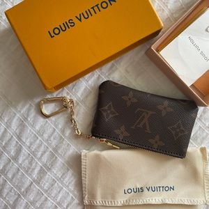 Brown Louis Vuitton key pouch
